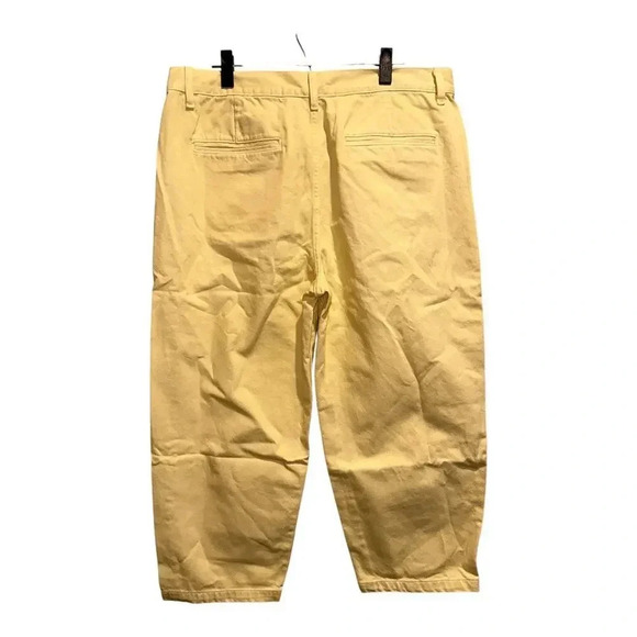 NWT Edwin Maiia Cropped‎ Wide-Leg Jeans In Lemonade | Size L - Picture 2 of 6